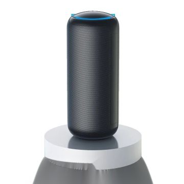 Purificator aer USB design cană, vedere frontală, filtru HEPA și carbon activ, generator ioni, aspect compact pentru birou