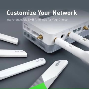 Ruter portabil Wi-Fi 6 5G cu baterie 6400mAh - ambalaj și accesorii incluse în set complet